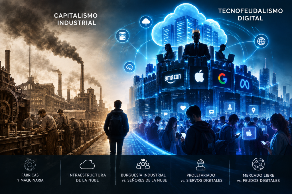 Del Capitalismo Industrial al Tecnofeudalismo Digital:La Gran Mutación del Capitalismo